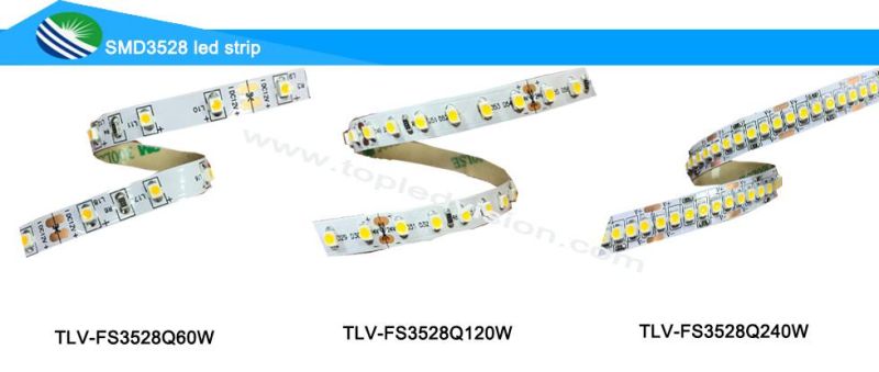 High Bright 3528 LED Strip Light 120LEDs/M 12V 24V DC