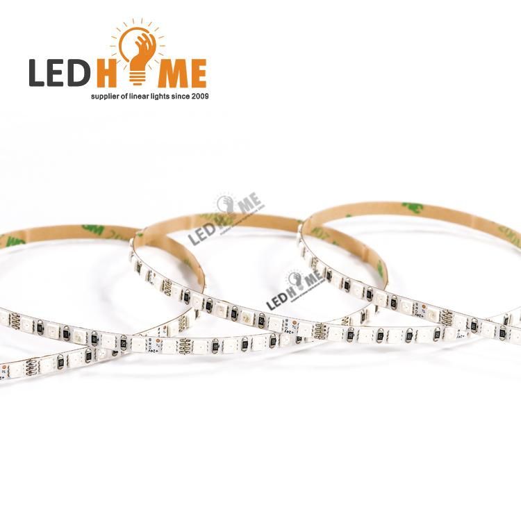 Mini RGB Strip Lighting 5mm Width SMD LED Strip 24V 8W 120 LED Chips/M