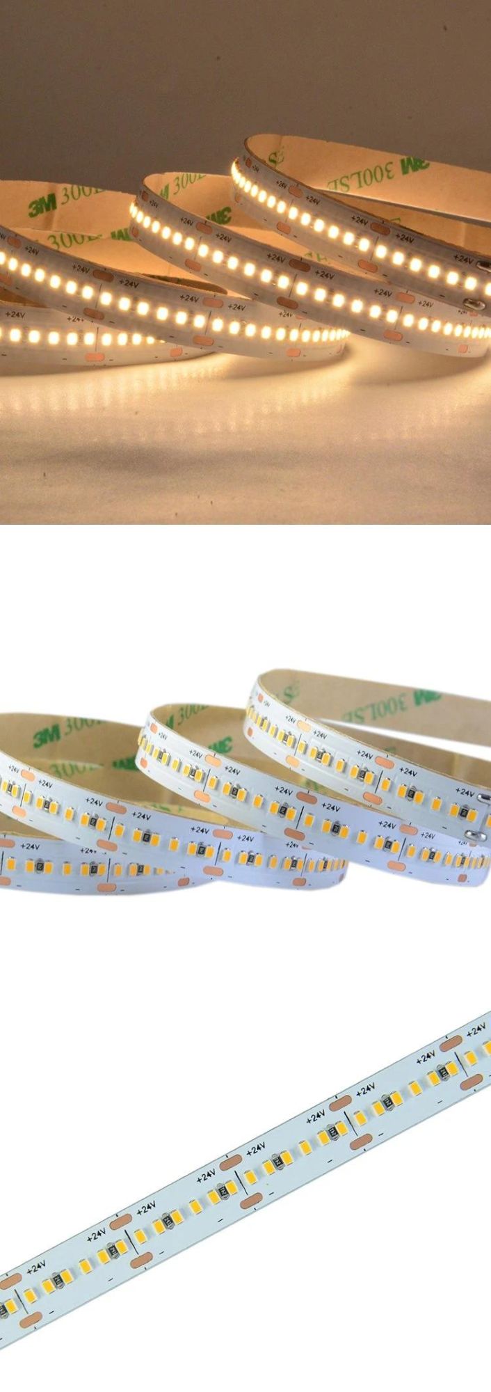 2216 Strip Light 300Leds 12V/24V 10Mm Tunable White Led Strip