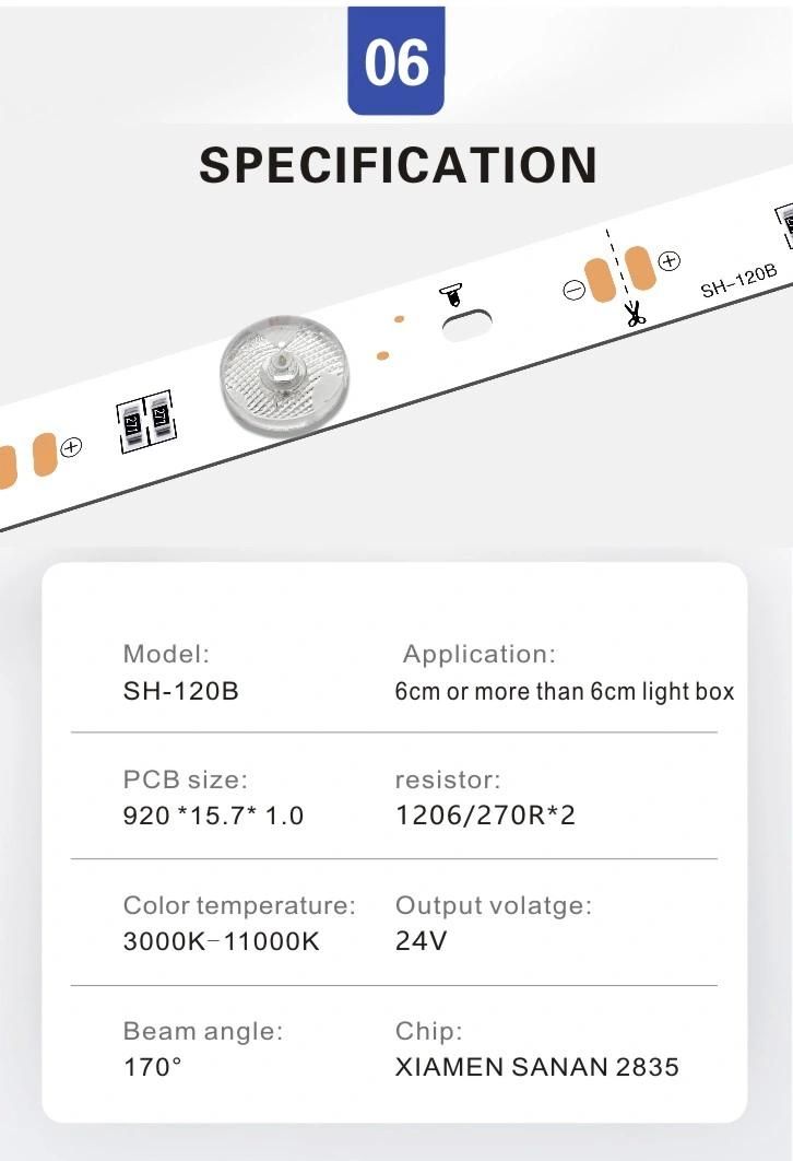 Backlight Light Box LED Strip Light Bar SMD2835 3030 LED Lattice Diffuse LED Light Strip 12V 24V