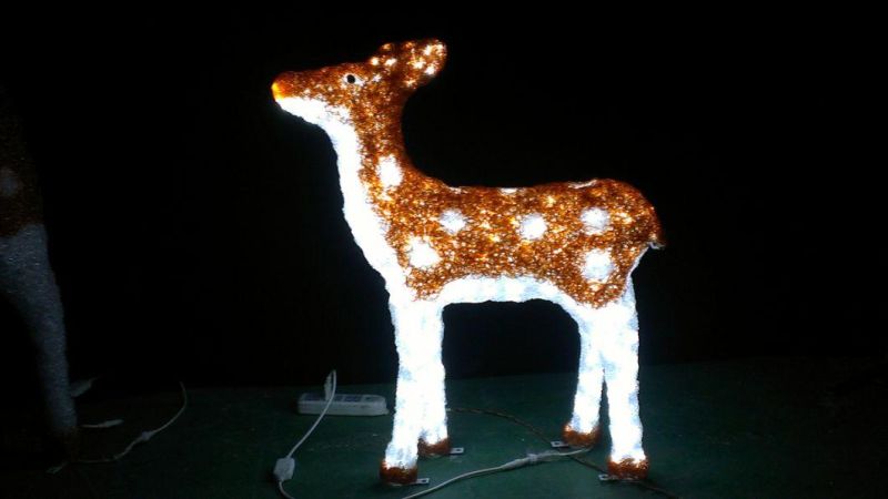 Waterproof Light up Christmas Reindeer for Amusement Park Resort