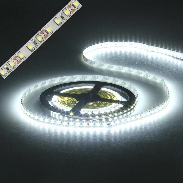 3years Warranty DC12V Double Sided 8mm PCB High Brightness 5watt 5 Meters/Roll SMD2835 LED Strip