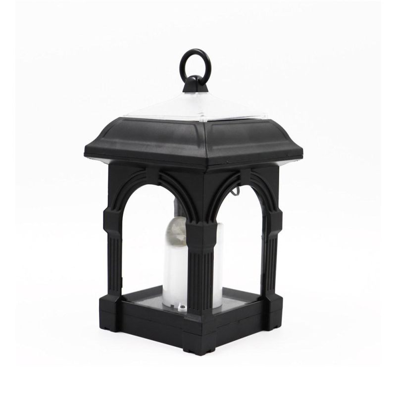 Solar Hanging Lantern Light Swinging Candle for Outdoor