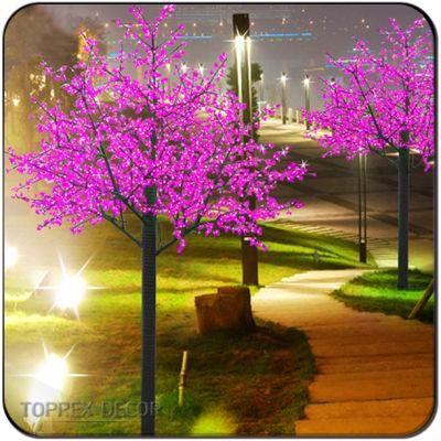 Large Indoor Outdoor Artificial LED Christmas Sakura Cherry LED Tree Light