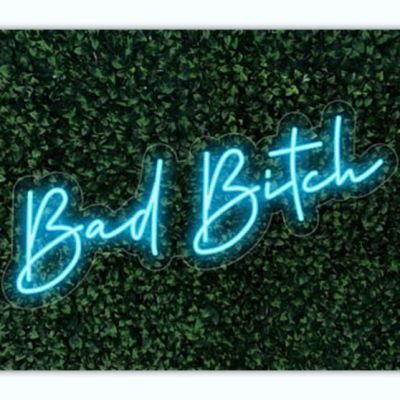 Wholesale Price Colorful Custom Bad Bitch LED Neon Sign for Bar Club Restaurant