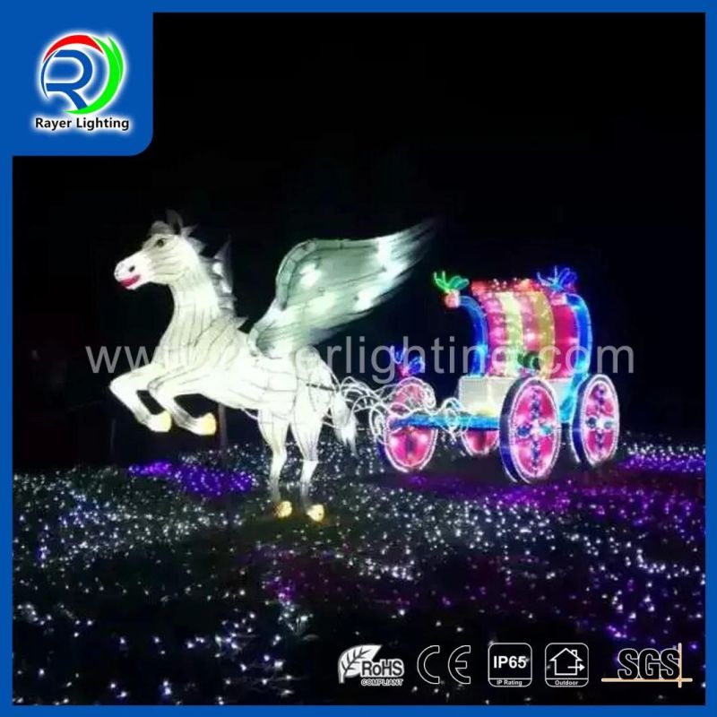 Lighting Unicorn Christmas Decoration Light Outdoor LED Motif Lights