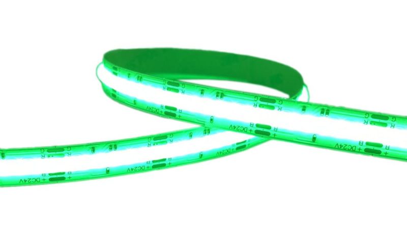 DC12V/24V 8W 10W COB Strip Light Green Color