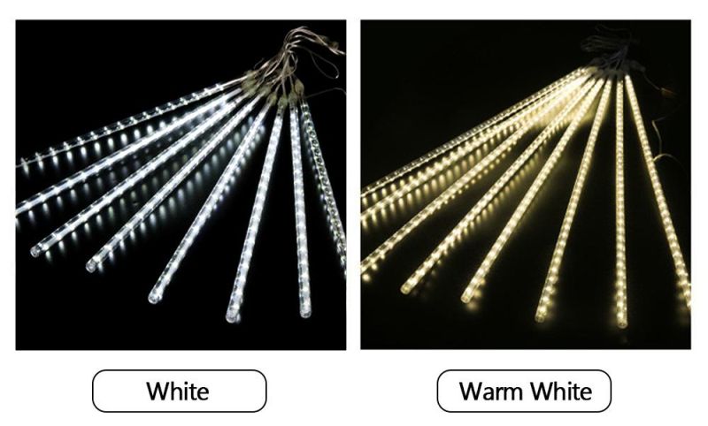 30cm/50cm LED Meteor Shower Garland Holiday Strip Light Outdoor Waterproof Fairy Lights for Garden Street Christmas Decoration