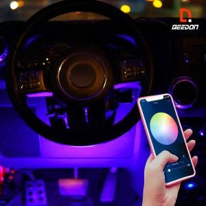 Wireless Color Chasing Interio Extrior Car Light Kit Flexible LED Light Strip