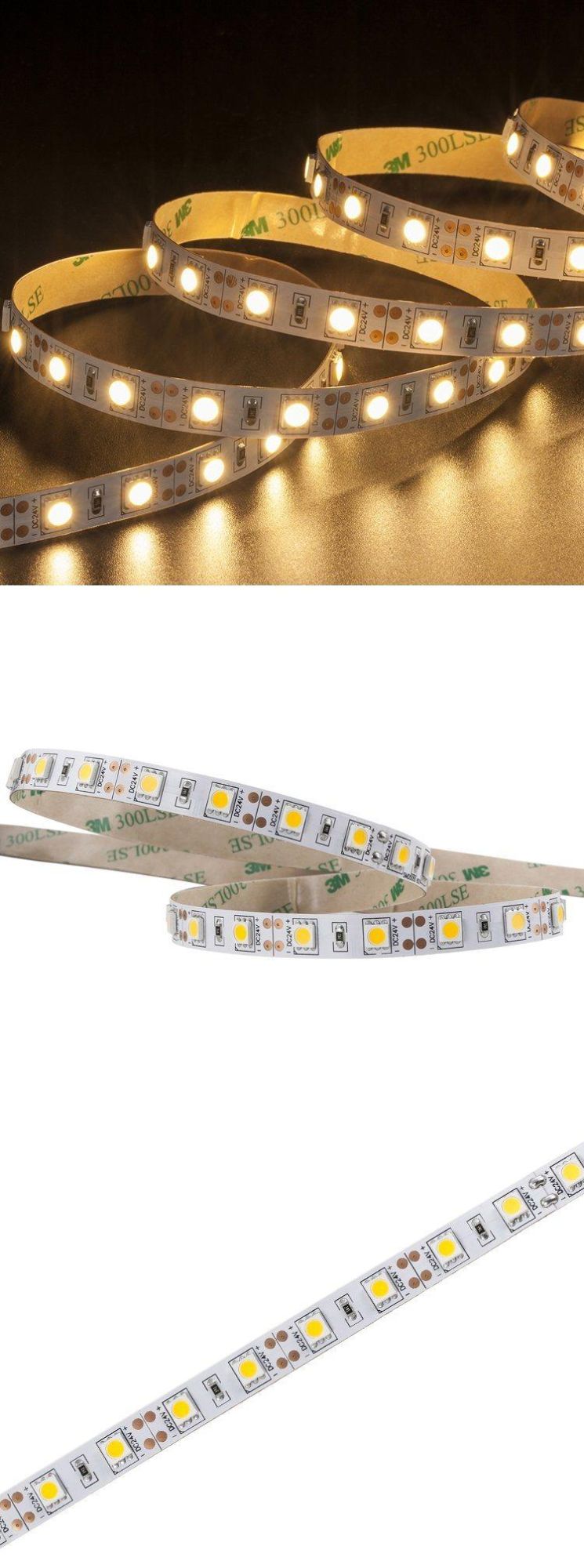 UL Certified Single Color 2700K Dimmable SMD5050 14.4W/M Flexible LED Strip