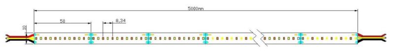 CCT Changing Color SMD2216 High CRI 90 LED Strip Light