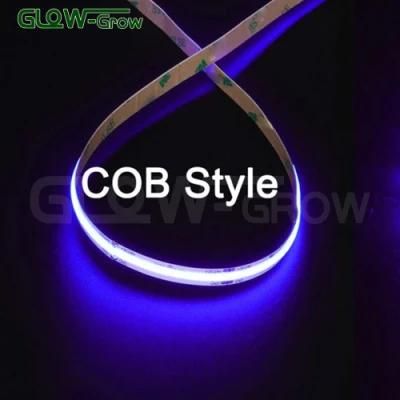 Wholesale IP20 5m 384LEDs/M 8mm Pfc Board Purple LED COB Strip Light for Bar Kitchen House Car Decoration