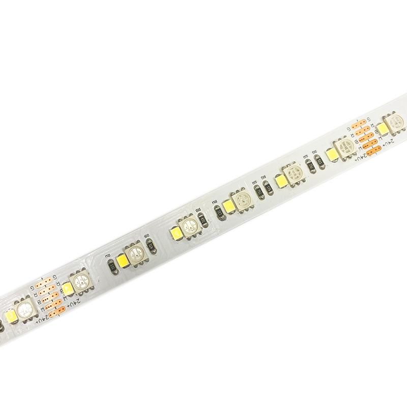 5050Rgb(60Leds)+2835W(60Leds) 120Leds/M Rgbw 12Mm 20W/M Colored Led Light