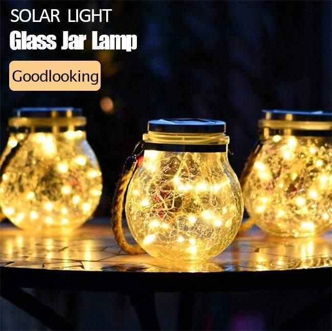 Waterproof Solar Powered Mason Jar Lights Warm Light for Outdoor