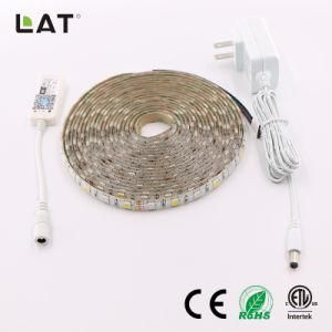 Smart WiFi Tuya High Brightness SMD 5050 Rgbww 5m 30/60/120LEDs DC24V Flexible ETL Ce UL LED Strip/Tape Work with Echo Enable Alexa Voice LED