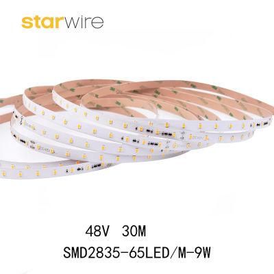 Newest Hot Sale High Brightness 48V 2835 LED Strip 30m/Reel