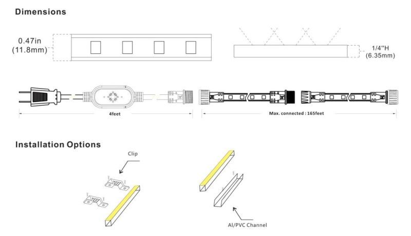 Accessory /Power Cord / Rectifier/ AC Connector for Strip Light