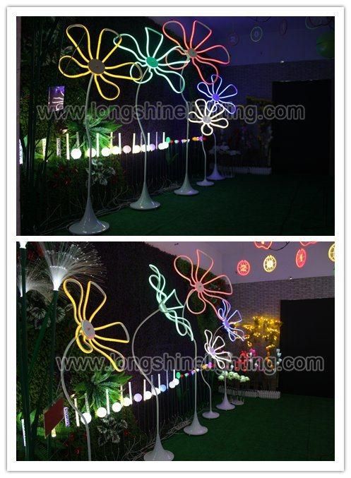 Multi-Color LED Flower Landscape Lights for Solar Garden Park Lamp IP65