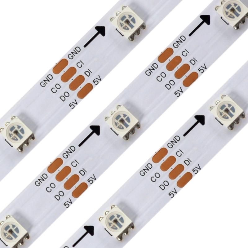 60LED/M Fastest HD107s DC 5V SMD 5050 Dream Color Flexible LED Strip