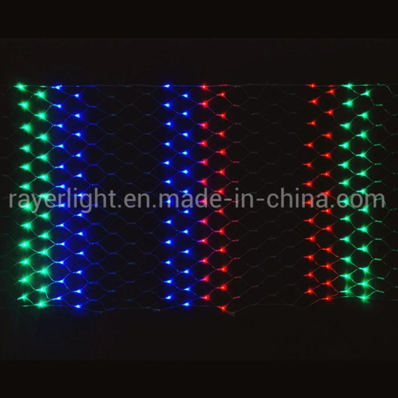 Multicolor Christmas Festival Garden Flashing Mesh Navidad LED with Chasing Effect LED Net Light