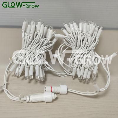 100LEDs 10m 7W 2700K White Christmas Xmas Rubber Cable LED String Light Chain for Garden Wedding Holiday Festival Home Decoration