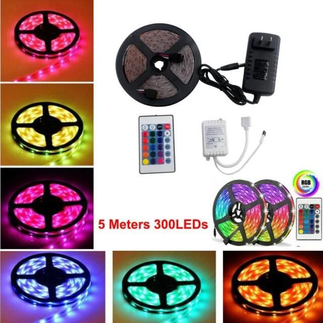 Programmable SMD5050 60LEDs/M Full Color RGB Magic Colorful Ws2811 5m /Roll Flexible Light LED Strip