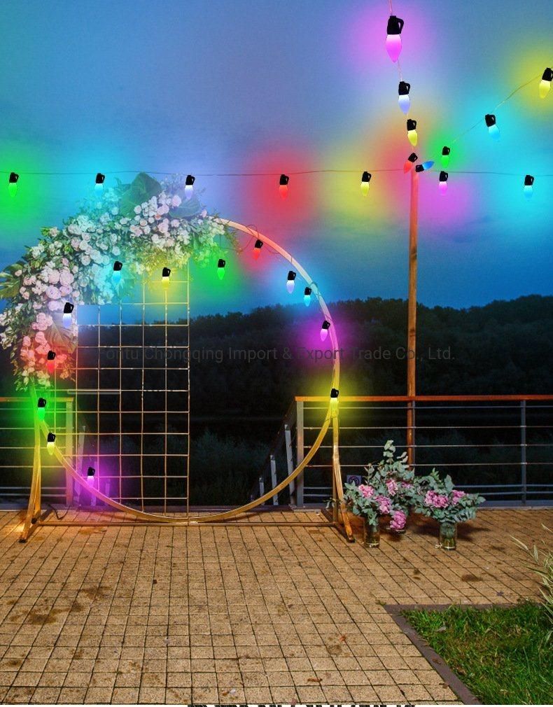 S14 G40 Smart LED String Light Ball, RGB 16 Million Colours Twinkle Lights, APP Control Strawberry Ball for Garden Holiday etc