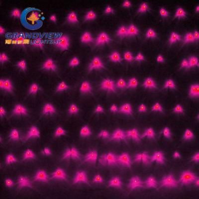 2m Width Pink Light LED Net Light with 8-Mode