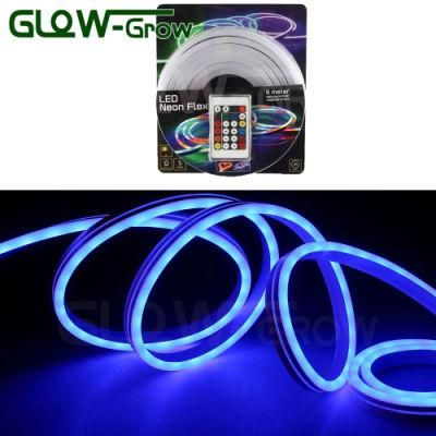 House Use 5050 IP65 24V RGB LED Rope Light LED Neon Flex for Christmas Decoration