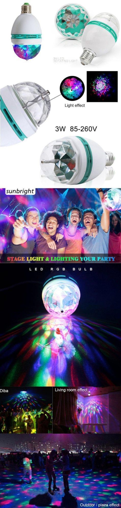 Disco Dancing 3W Cheap Roating Color LED Stage Bulb Light