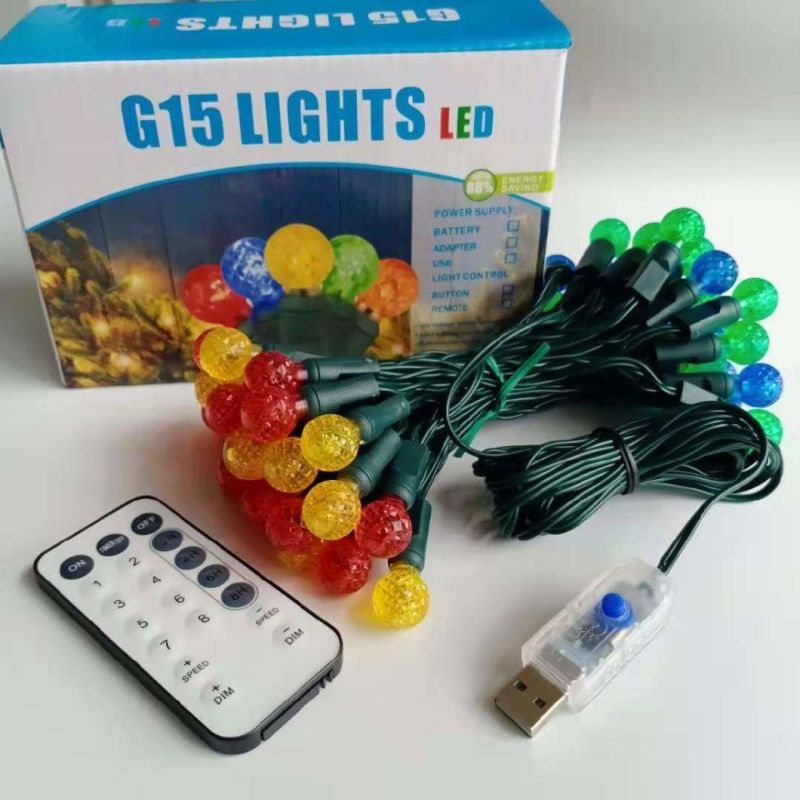 RGB Color C6 LED String Light Outdoor Indoor Decoration Light