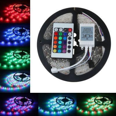 Hight Brightness Smart Remote Controller Flex 12V 24V 5050 SMD 60LED/M 5m RGB Waterproof LED Strip Light