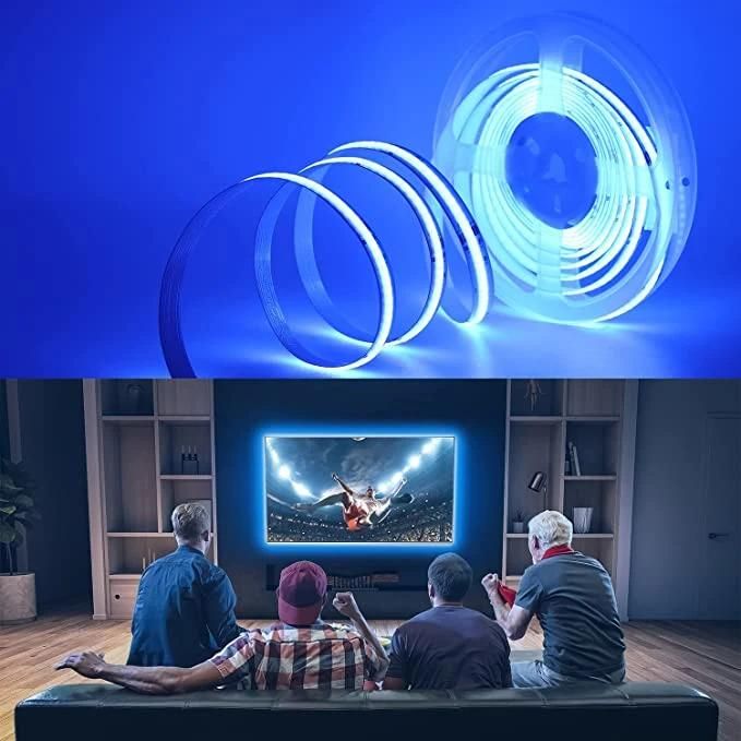 180degree Beam Angle COB LED Flexible Strip TV Back Light COB Strip with No Light Spots