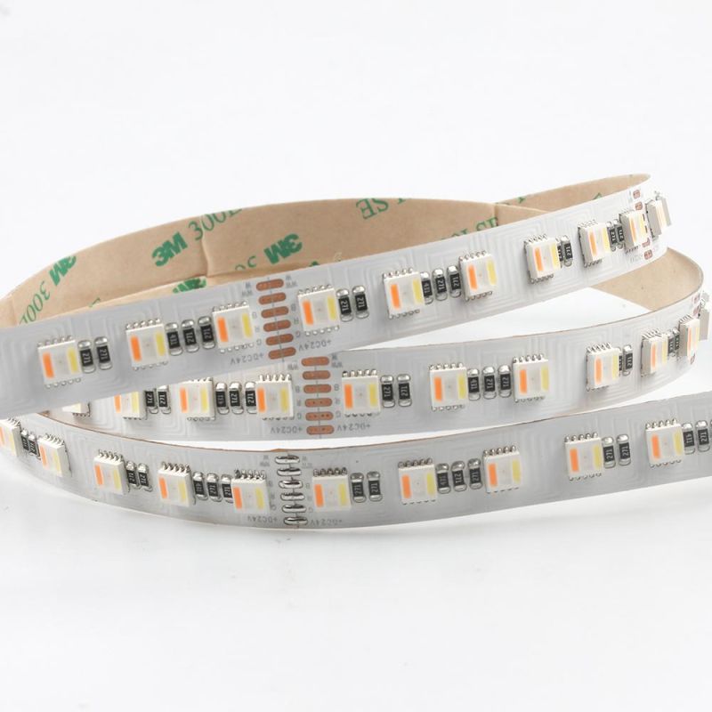 China Manufacturer 24V 5050 SMD Rgbww LED Strip Indoor Lighting