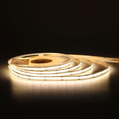 COB LED Strip Ligthing DC 24V 5m 8mm Logo Print Available 4000K Linear COB LED Strip