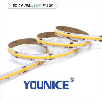 High Lumen COB LED Strip Ligthing DC12V24V CCT Linear Dotless