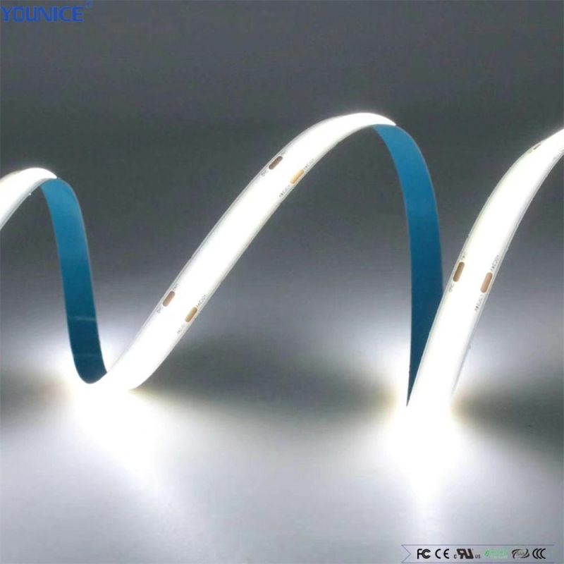 PCB8mm Width 320LEDs/M DOT Free 100lm/W DC12V LED COB Strip