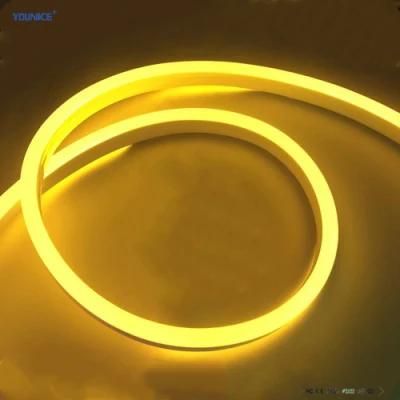 DC12V 1LED Cut Unit Yellow Amber Color LED Flexible Silicone Tube LED Neon Strip