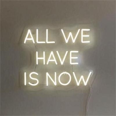 Custom Color All We Have Is Now LED Neon Light Decoration Sign Neon