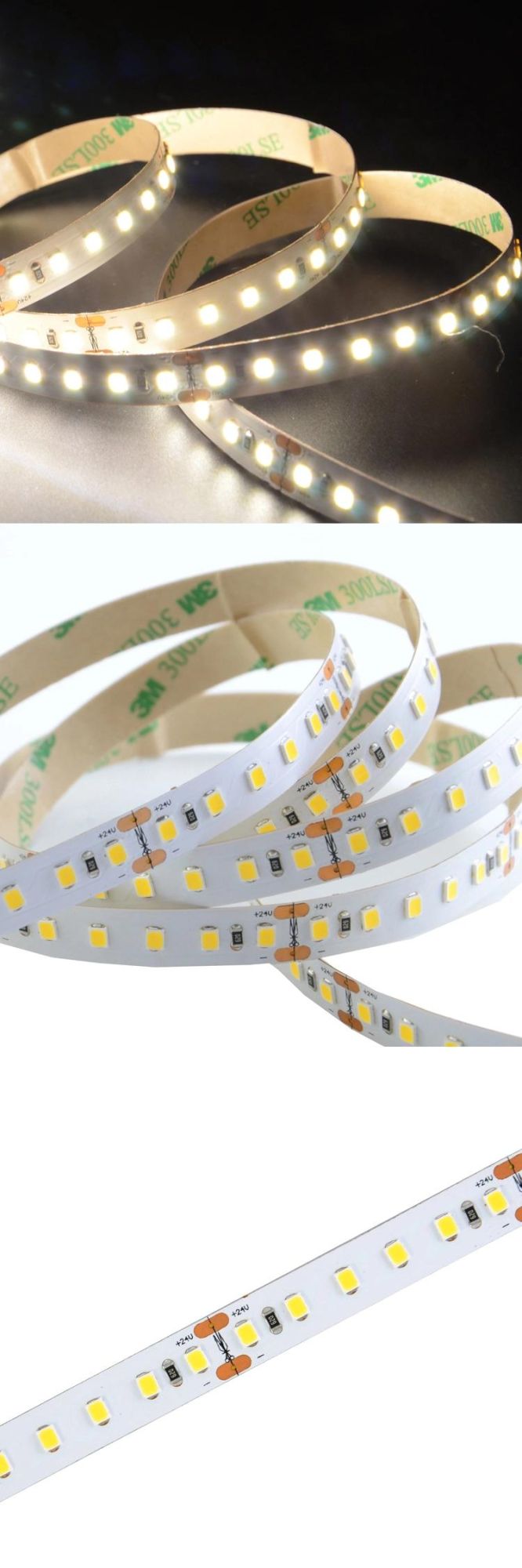 Popular 2835 LED light 12V/24V 120LED/m 24W/m 2835 LED strip