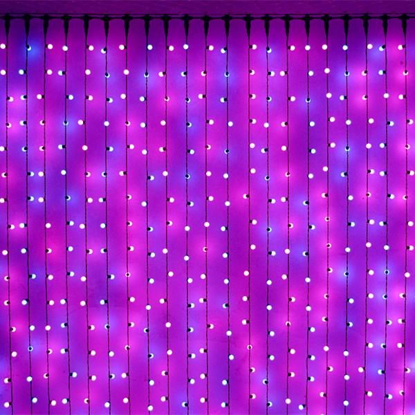 Factory Wholesale LED Twinkle Net Lights Cheap LED Light Stage Curtain for Wedding