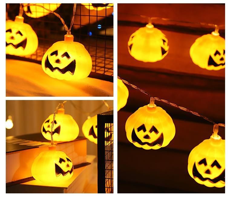 Battery Powered Halloween Decoration Pumpkin LED String Light