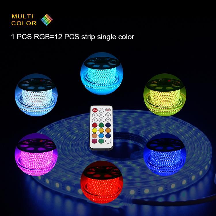 Multi Color 5050 RGB 60LED Strip Light with Remote Control 14W/M Waterproof IP65