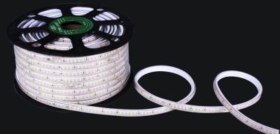 Hot Selling Decorative Ce RoHS Single Line Outdoor/Indoor 230V 2835-144 LEDs/M Flexible LED Strip Light 50m/Roll Waterproof