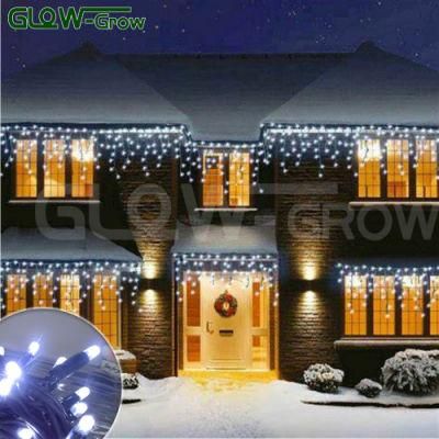 3.0m*0.6m 230V 120LEDs Waterproof LED Icicle String Light for House Decoration