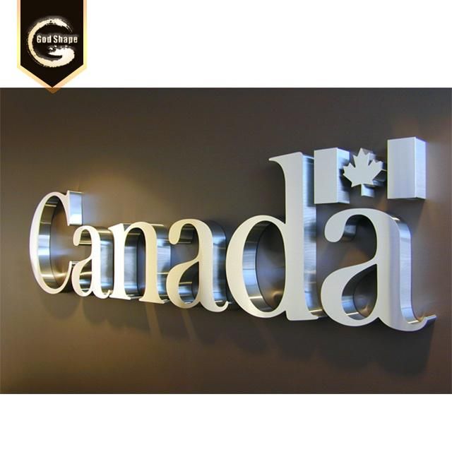 3D Acrylic Metal Letters Sign and Number Advertising LED Signs