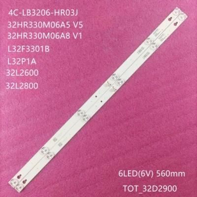 TCL 32 Inch 6V 6 Lamp LED TV Strips D32A810 L32f3301b 32D2900 32hr330m06A5 TCL TV LED Backlight