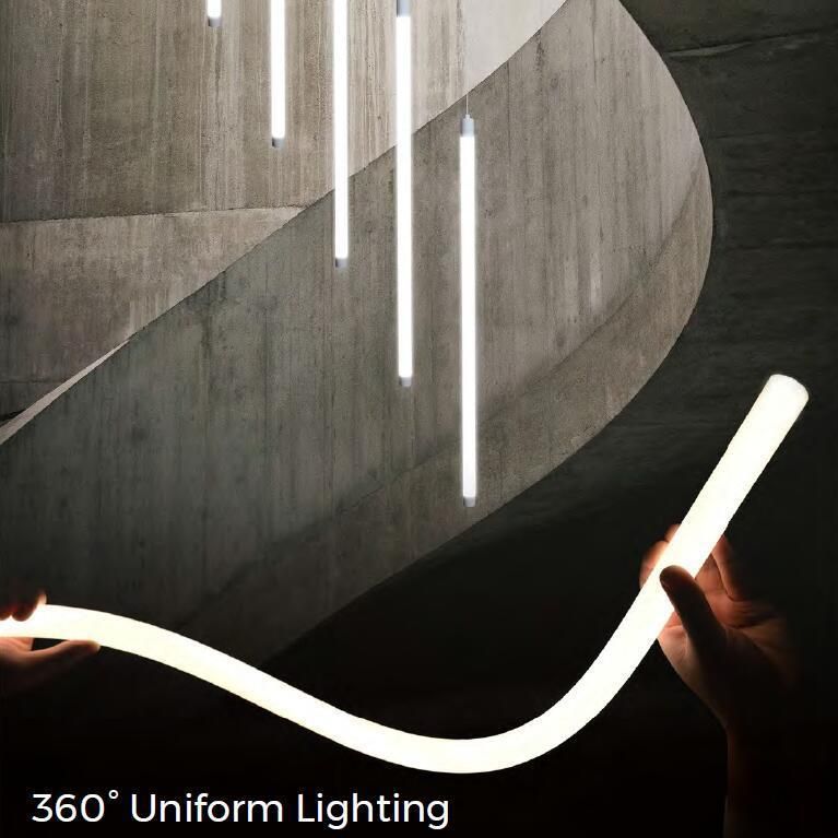 IP65 360 Dots-Free Uniform Soft Silicon Neon Flex Round LED Strip Light