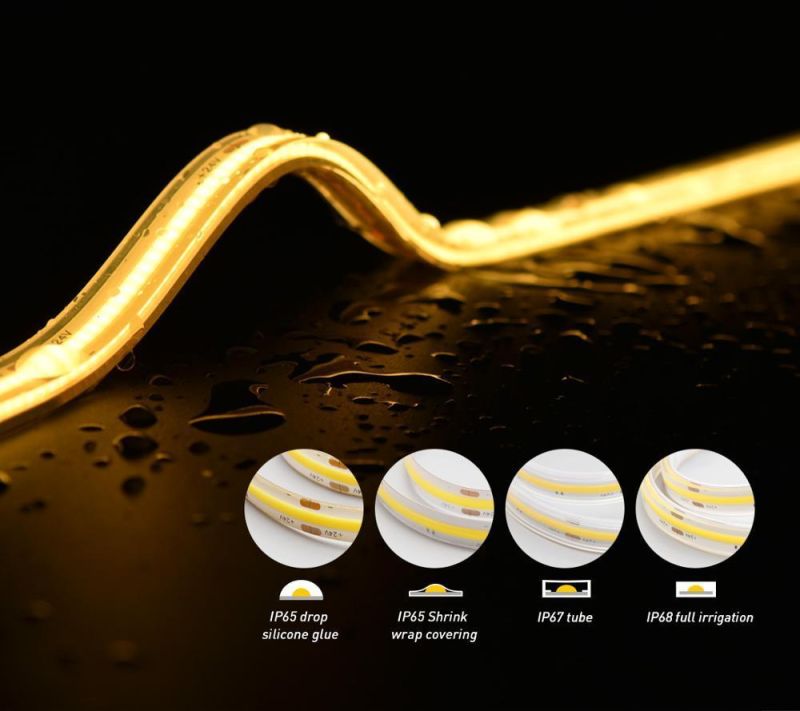 IP68 High Waterproof Colorful COB LED Strip Flexible Lighting