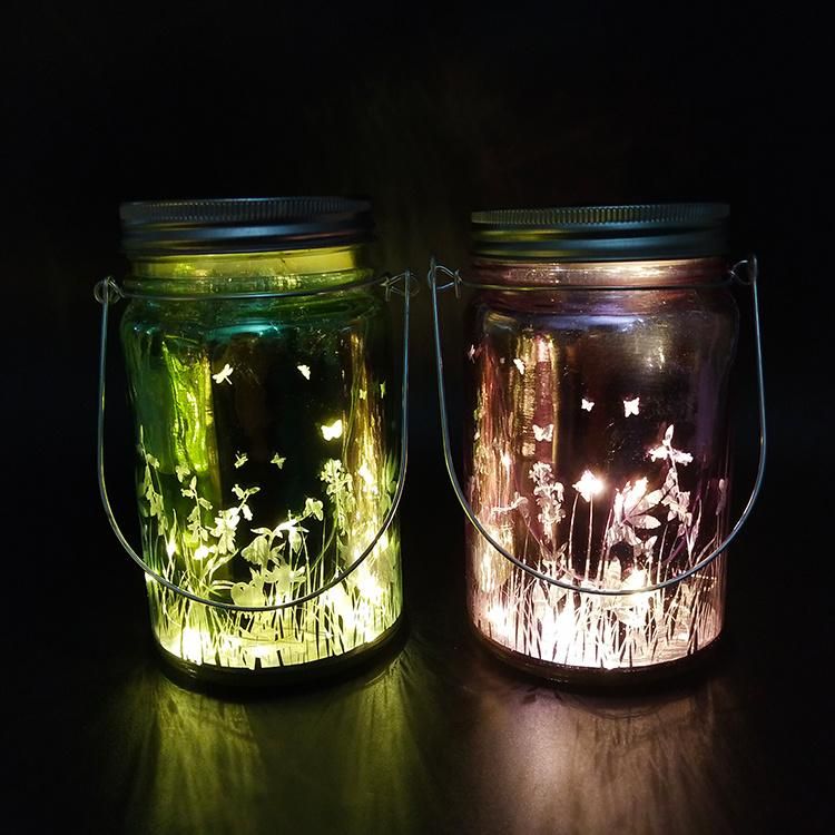 LED String Fairy Star Firefly Mason Glass Jar Lights